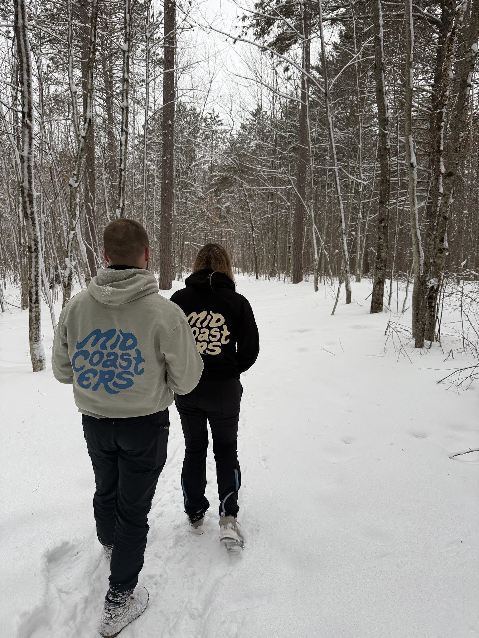 Lumberjack Trail through the snow
